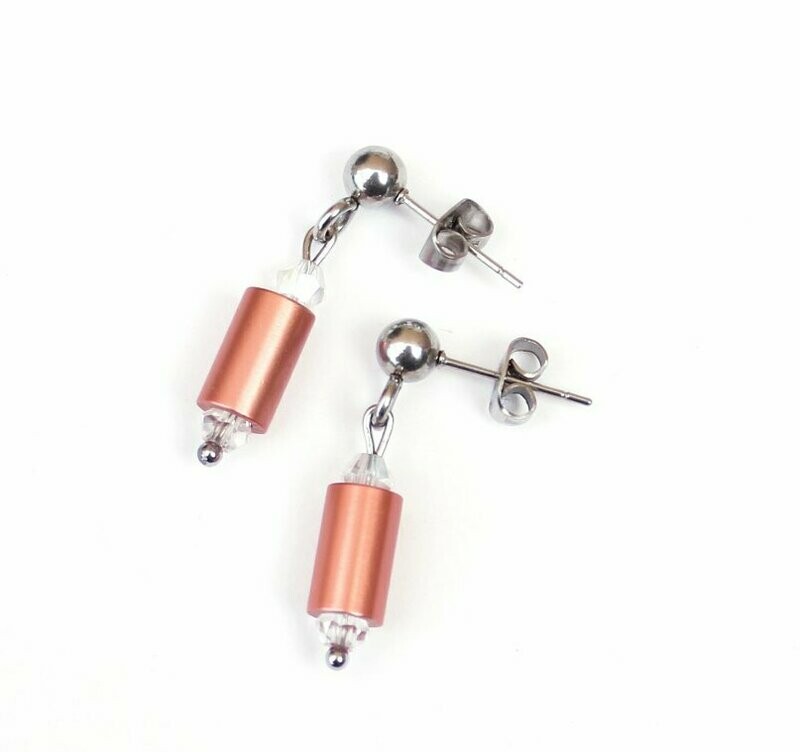 Aluminium Ohrstecker Kupfer