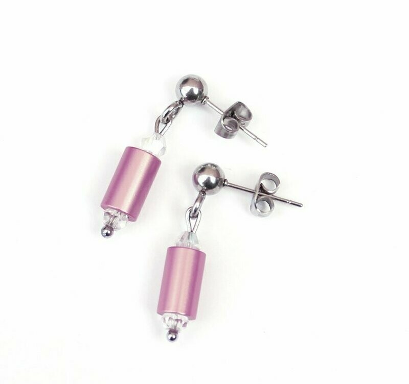 Aluminium Ohrstecker Rosé