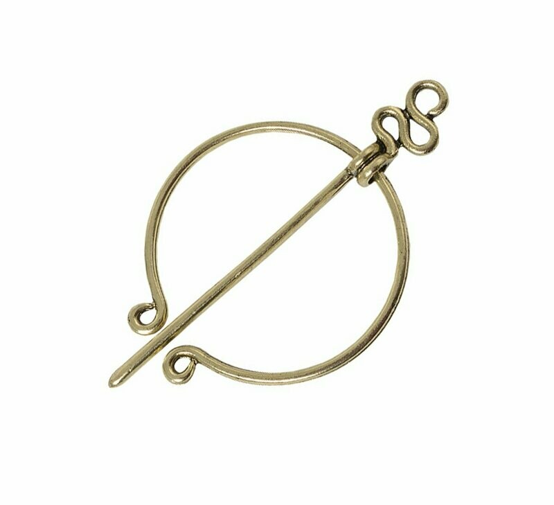 Schal-/Tuchnadel "Viking Style" Messing