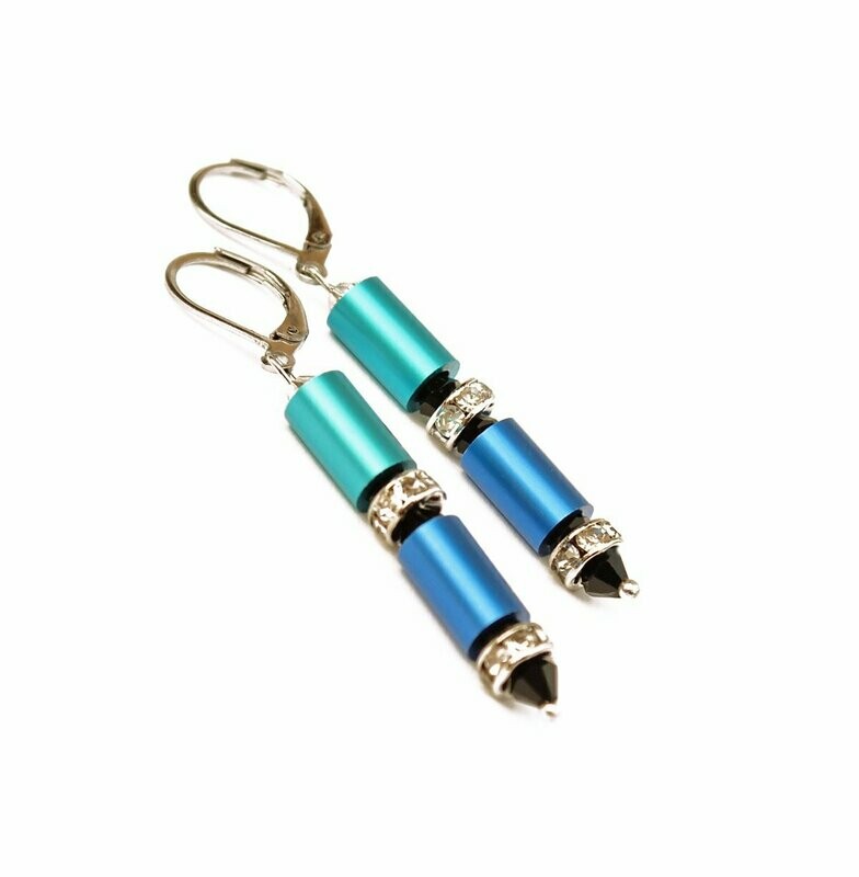 Elegante Ohrhänger
"Meeresblau"