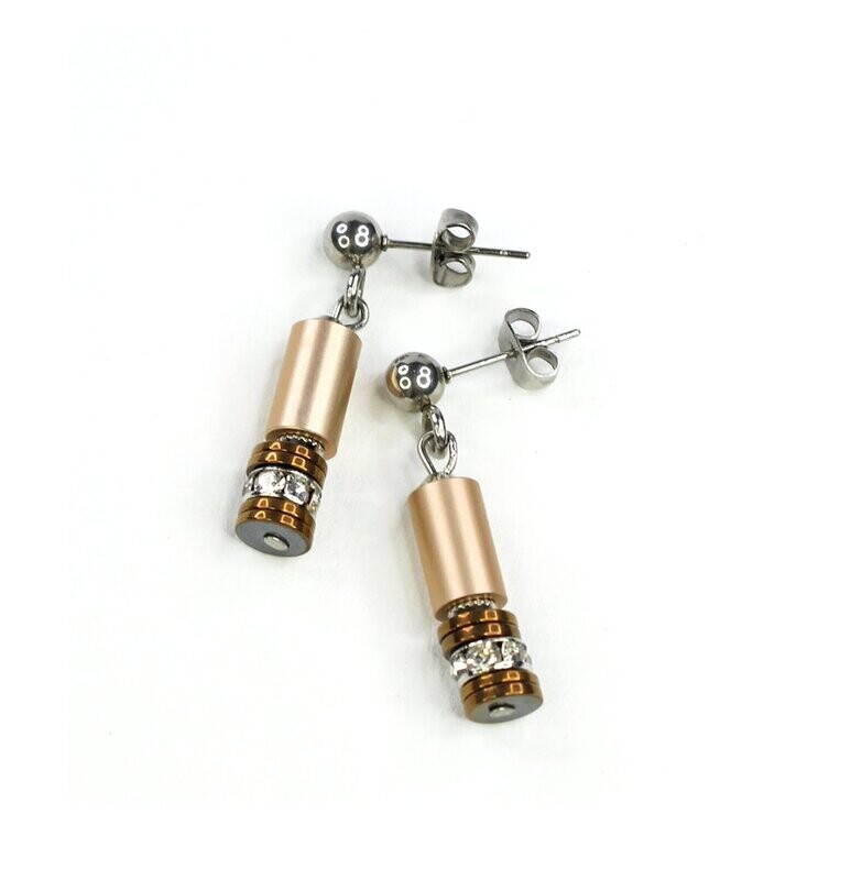Elegante Ohrringe
in roségold Ton
