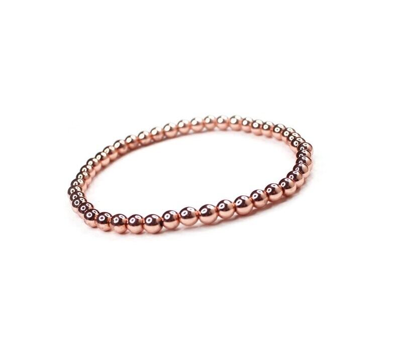 ​Trendiges Hämatitarmband in Roségold