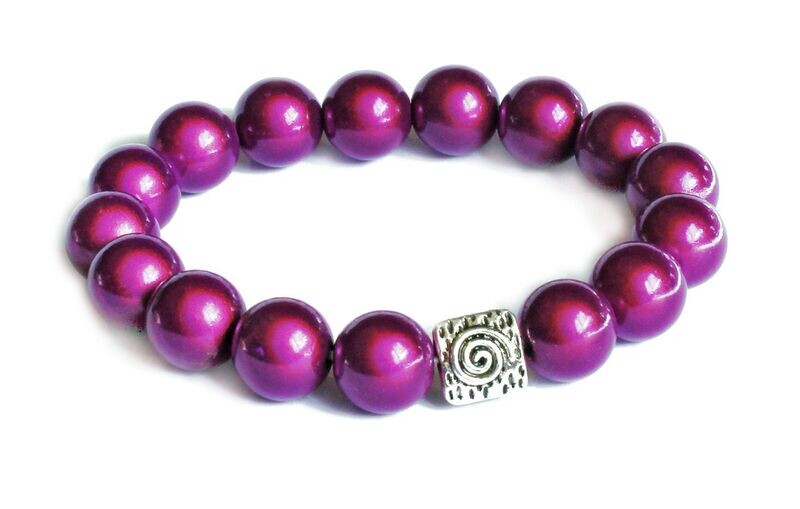 Edles Miracleperlen Armband in Amethyst
