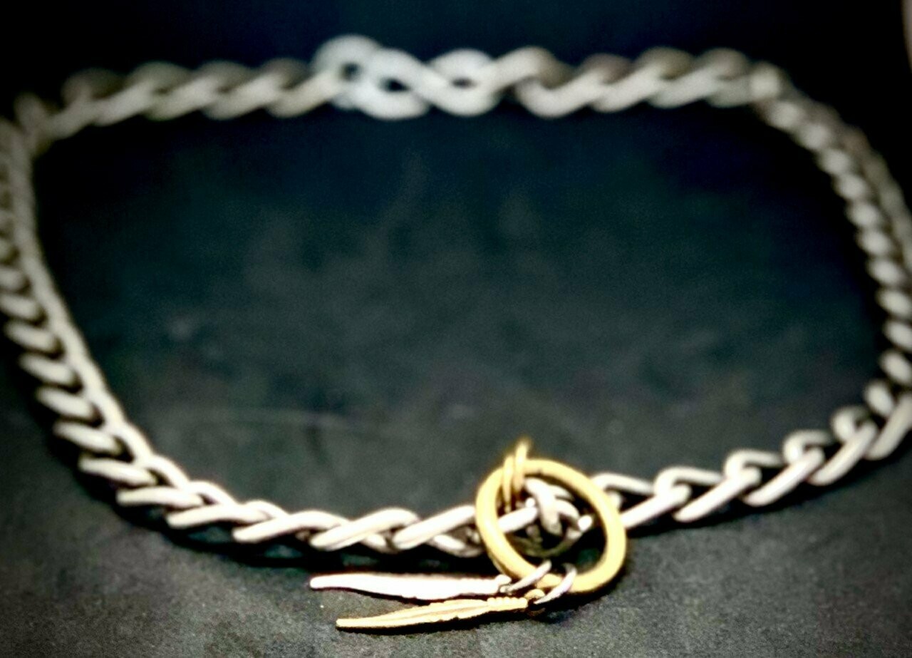 Mens Distress Feather Chain