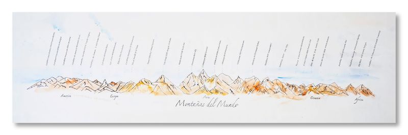 ILUSTRACIÓN MONTAÑAS DEL MUNDO ILUSTRACIÓN MONTAÑAS DEL MUNDO