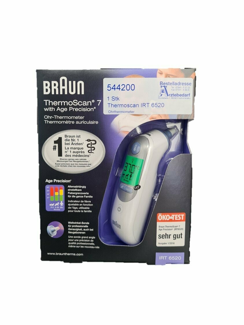 Braun Thermoscan 7 mit Age Precision Fieberthermometer