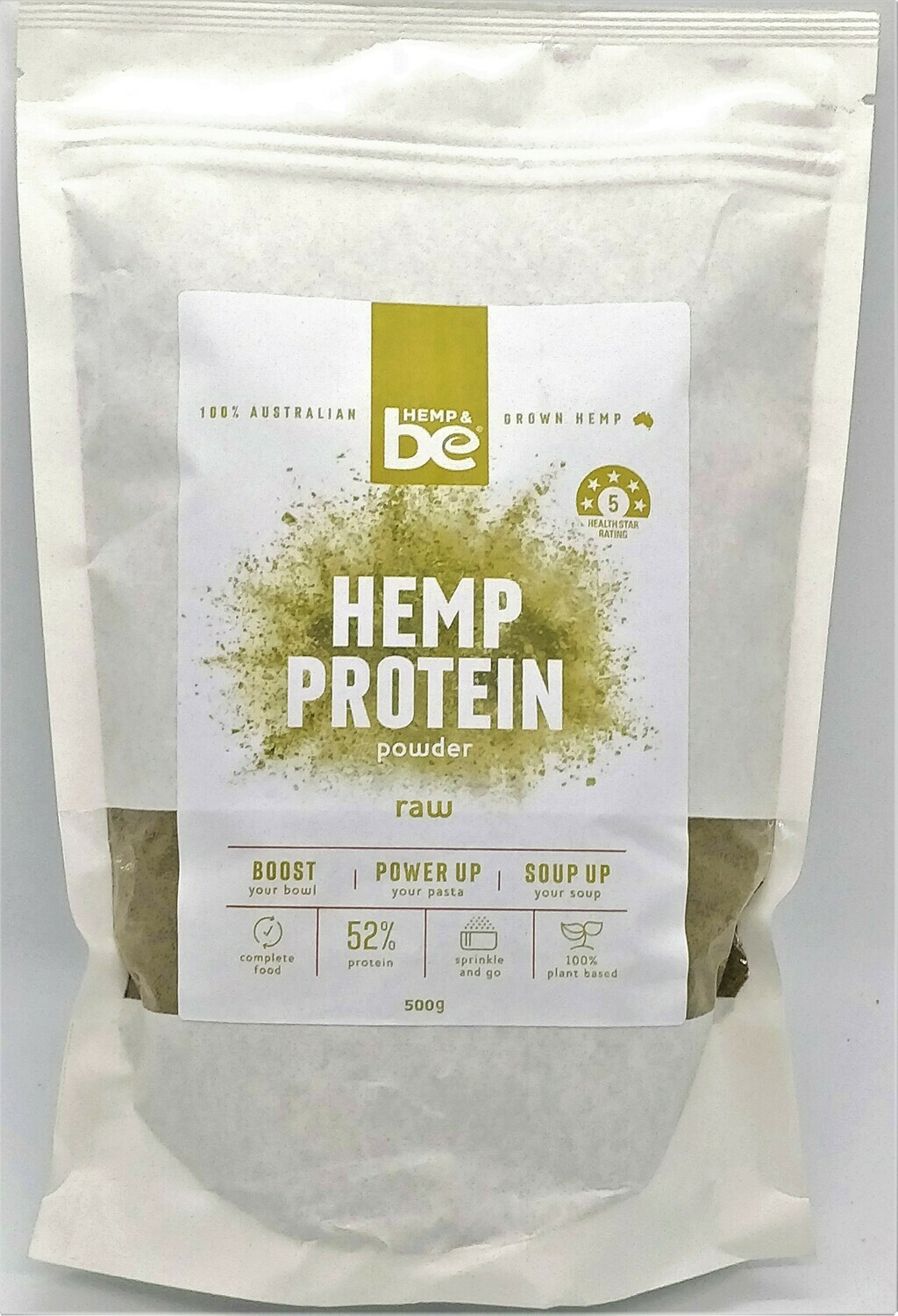 Hemp Protein -  Raw - 100g, 500g &amp; 1kg packs - HEMP &amp; be, Choose your pack size: 500g