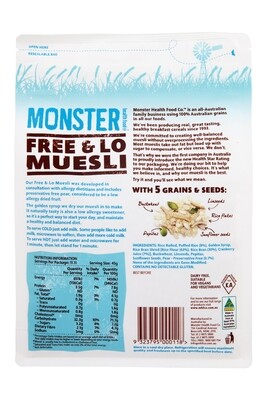 6 x 500g - Gluten Free - Muesli - Free &amp; Lo