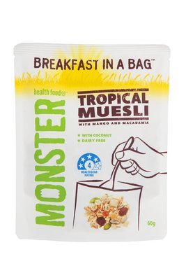 10 x 60g - Tropical Muesli - Breakfast in a Bag