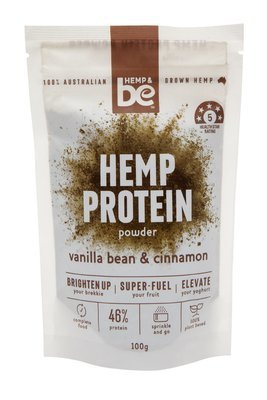 Hemp Protein Powder - Vanilla Bean & Cinnamon - 100g - HEMP & be