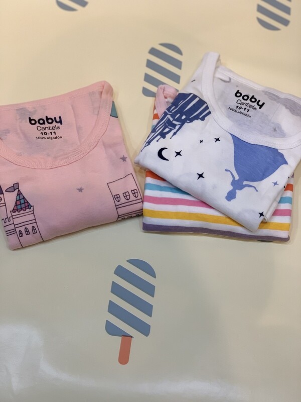 SET DE 3 CAMISETAS SIN MANGAS NIÑAS