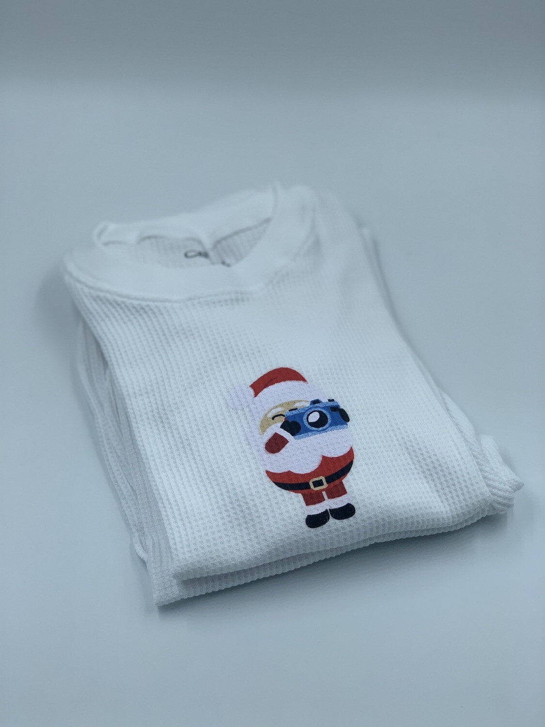 Pijama Niño Thermal Blanco Santa Claus Pics 2020