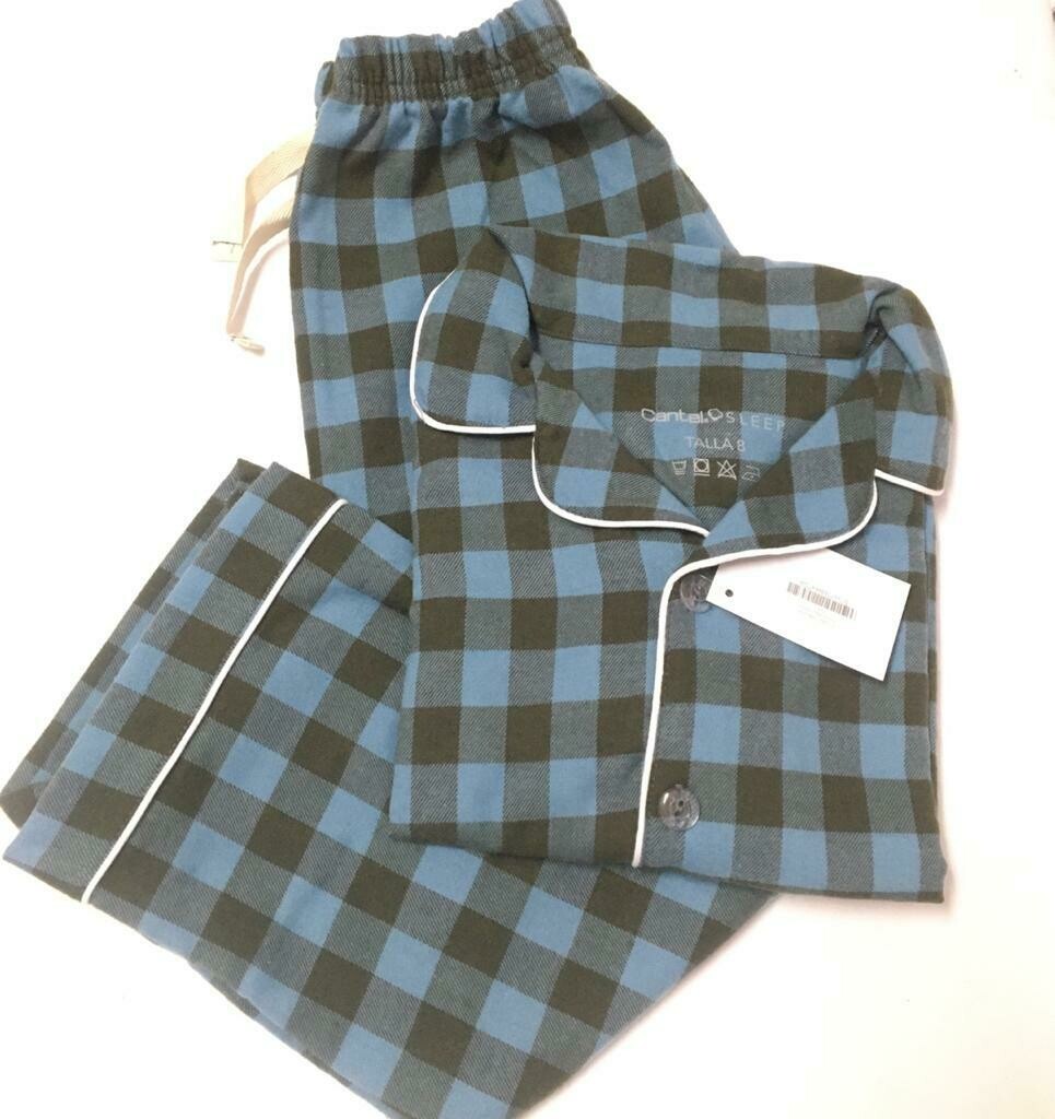 Pijama Completa Cantel Sleep Niños Azul/Gris