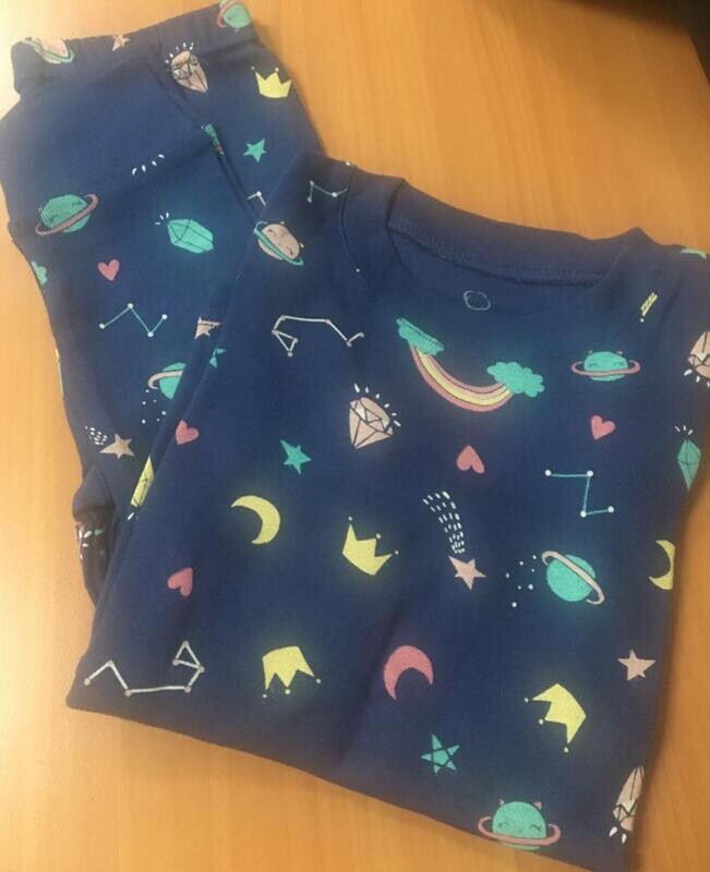Pijama De Algodón Para Niña Night Rainbow