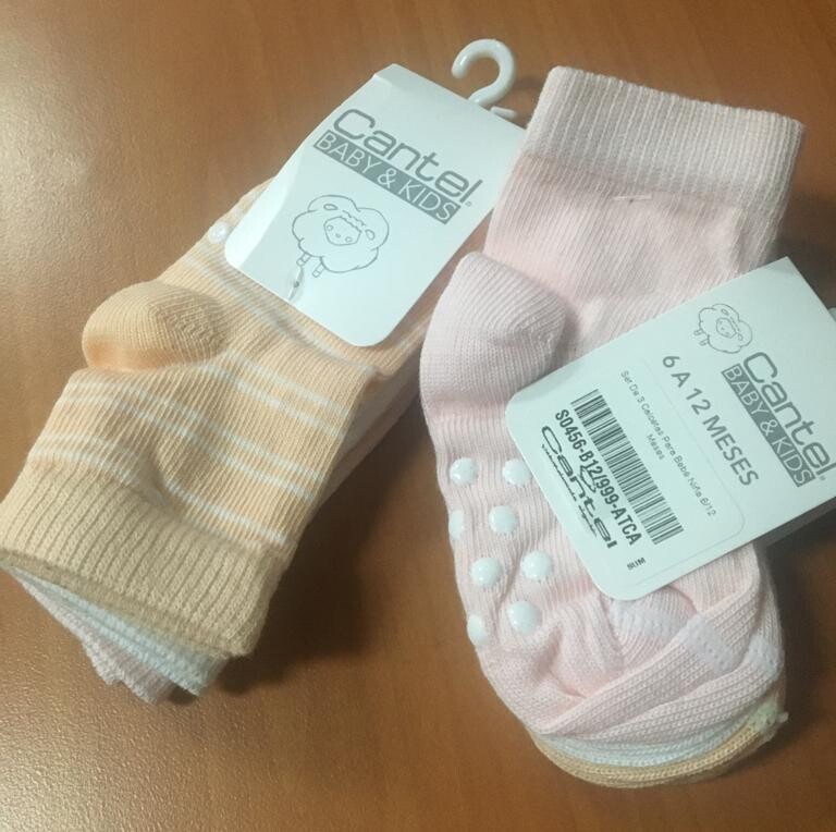 Set De 3 Calcetas Para Bebé Niña