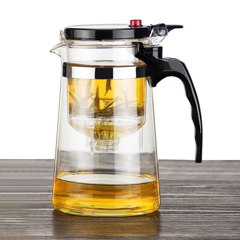 Tetera Larga De Vidrio Borosilicate 950Ml