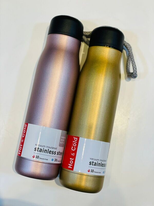 Botella Deportiva De Acero Inoxidable De 600 Ml