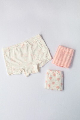 Set de 3 calzones short de algodón para niña H770/95PJ308