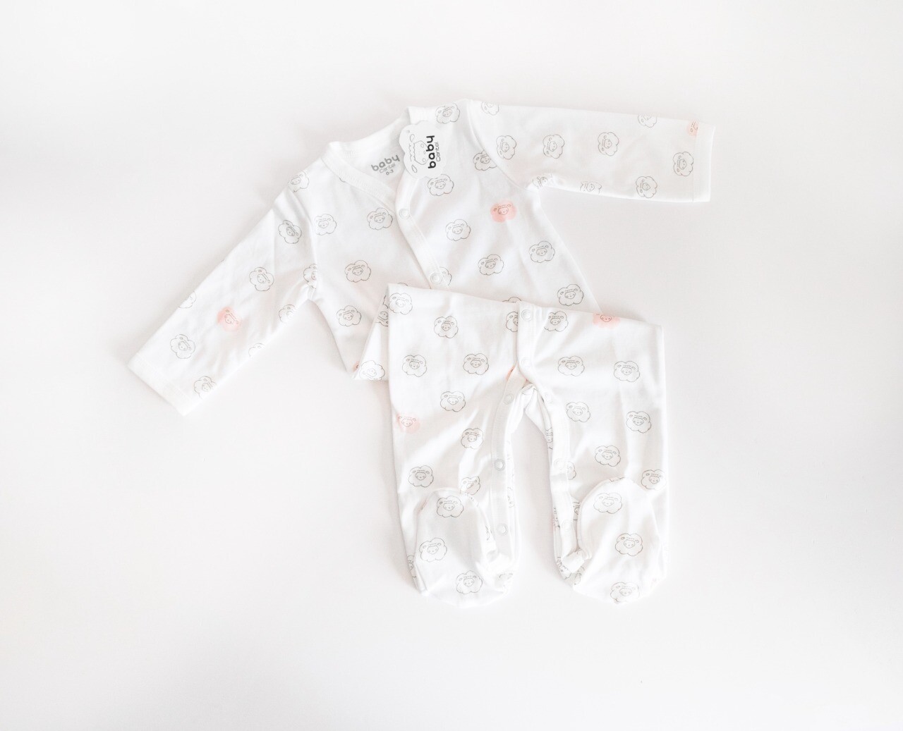 Pijama enterizo p/bebé de algodón peinado interlock170 gr ML p/niña