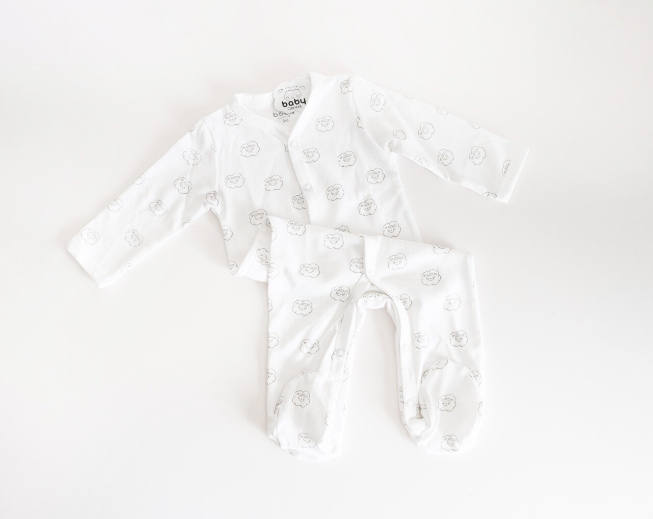 Pijama enterizo p/bebé de algodón peinado interlock170 gr ML p/unisex