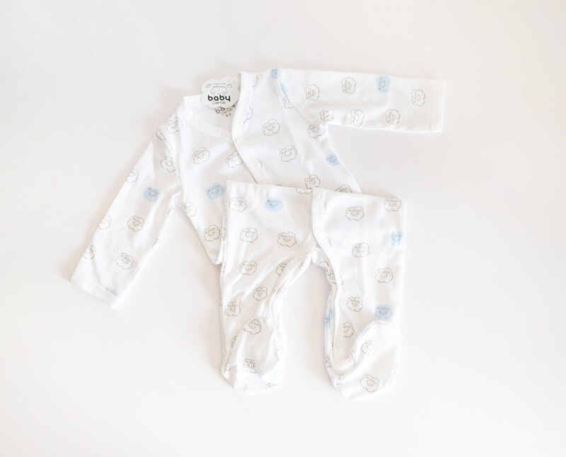 Pijama enterizo p/bebé de algodón peinado interlock170 gr ML p/niño