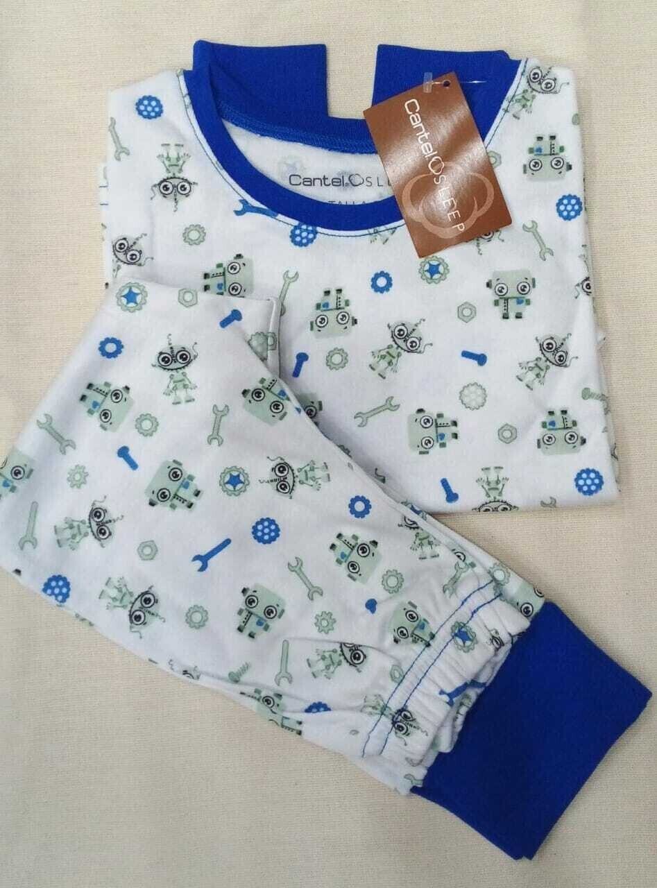 Pijama Cantel Sleep Niños Pantalón Y Camiseta Mc Robot