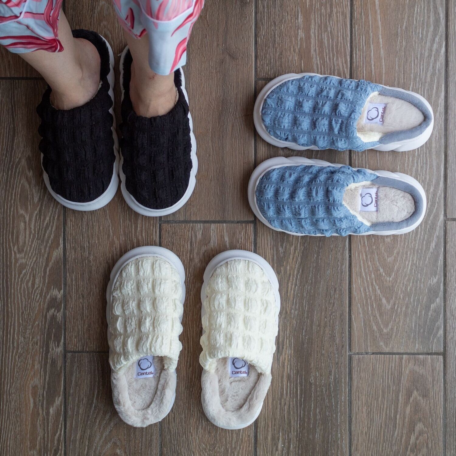 Pantuflas PVC cerrada poporopo  p/dama