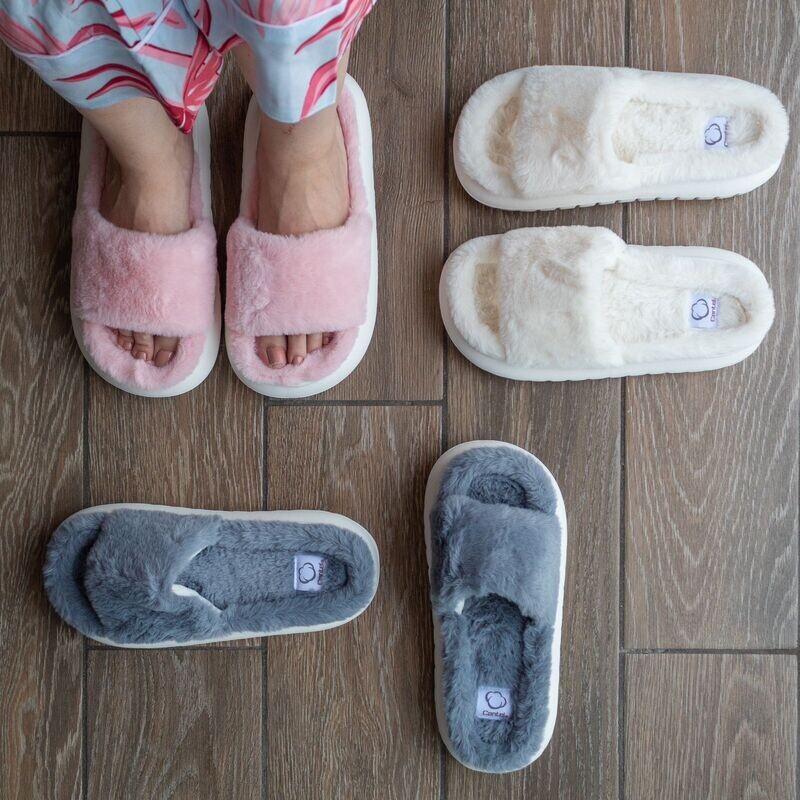 Pantuflas PVC  Abierta/Simple p/dama