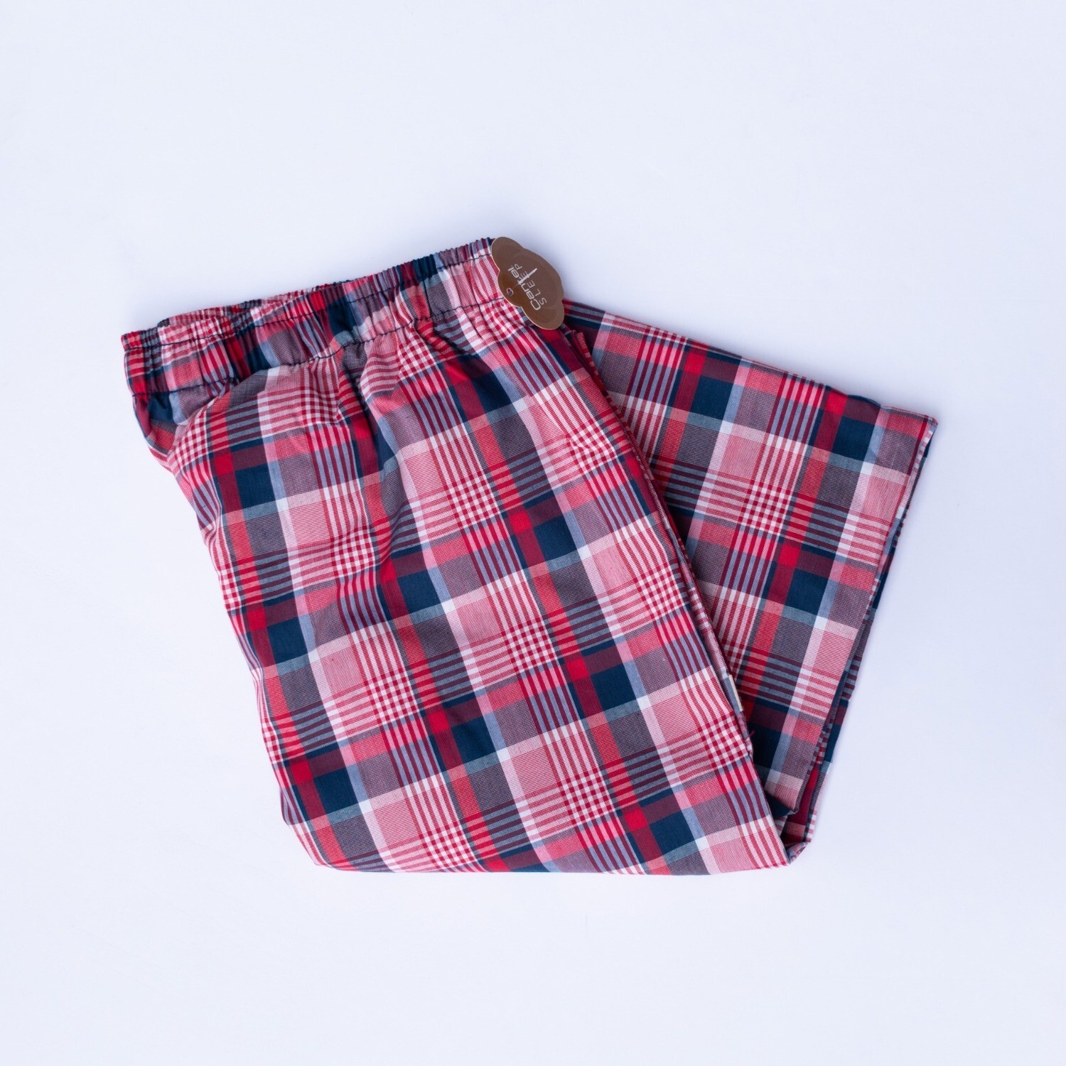Pantalón Pijama Cantel Sleep Caballero Ruma Dorna Cuadricula Pequeña Ro-Az