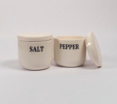 Set de 2 Envase Ceramico para Especias