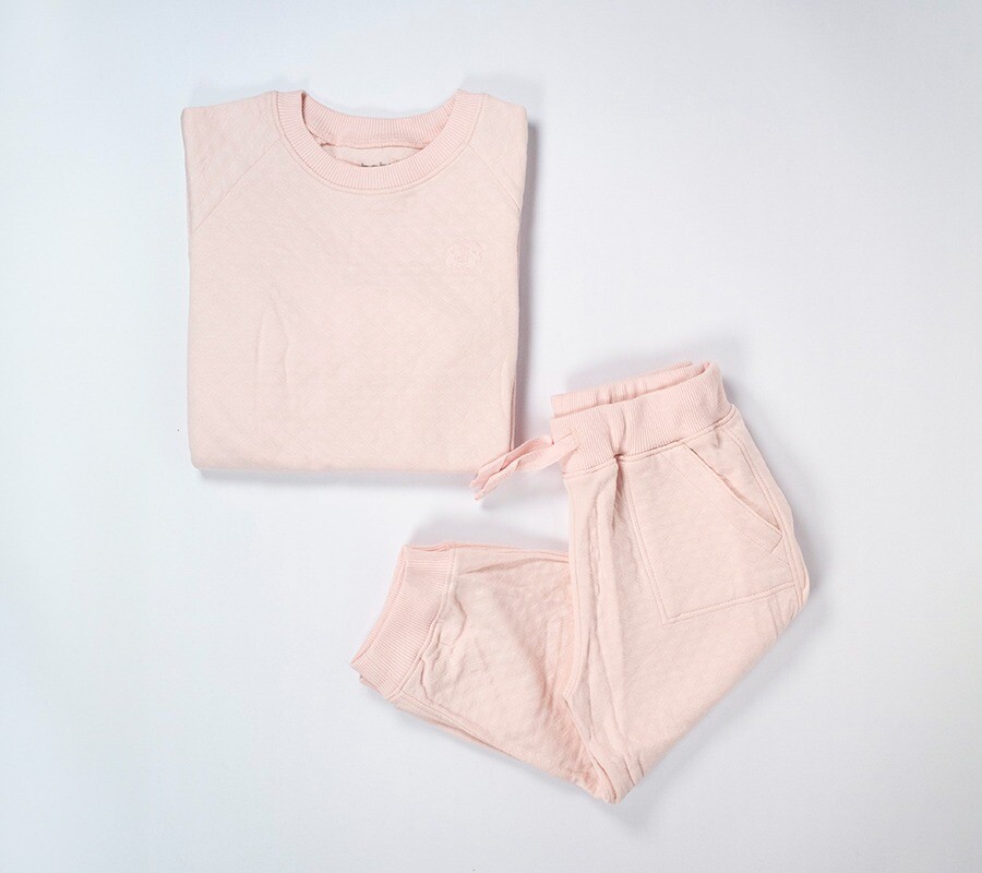 Conjunto pantalón y sweater infantil peruvian cotton&quot; jacquard