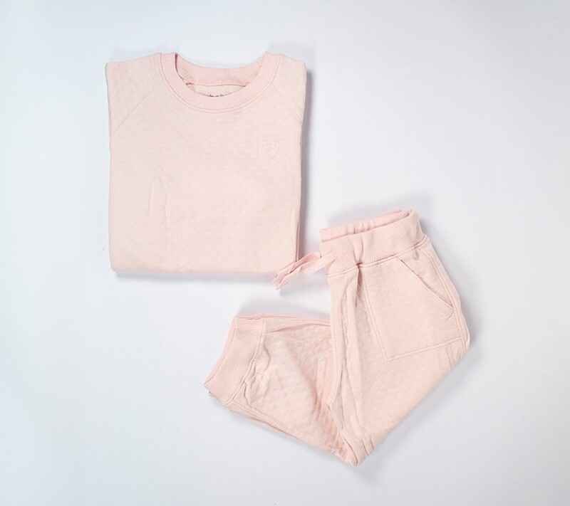 Conjunto pantalón y sweater infantil peruvian cotton&quot; jacquard