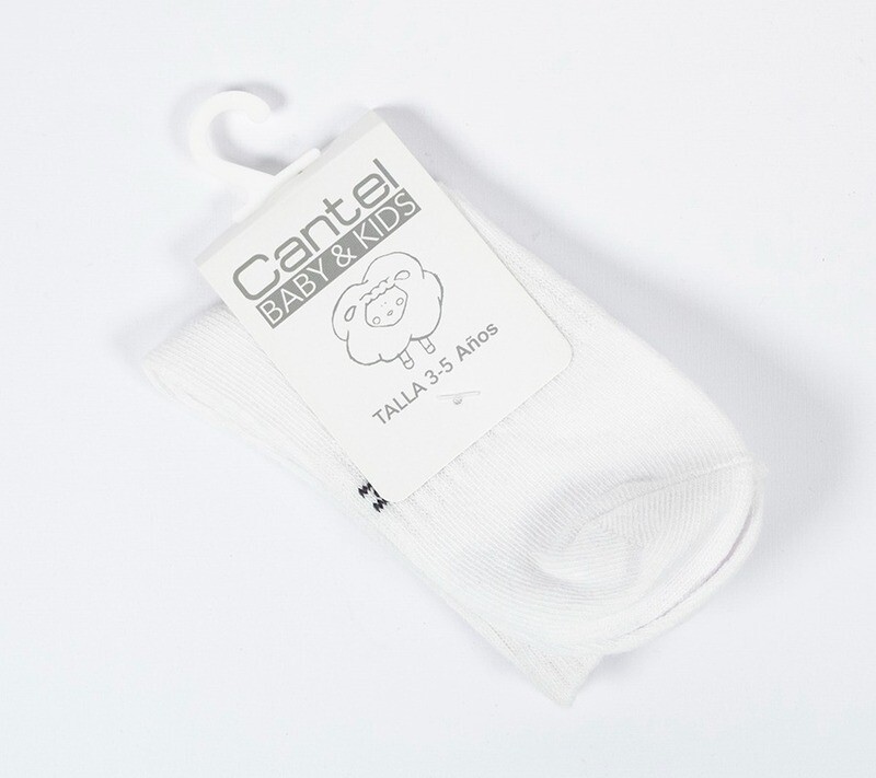 Calcetines blancos p/niños 100% algodón combed