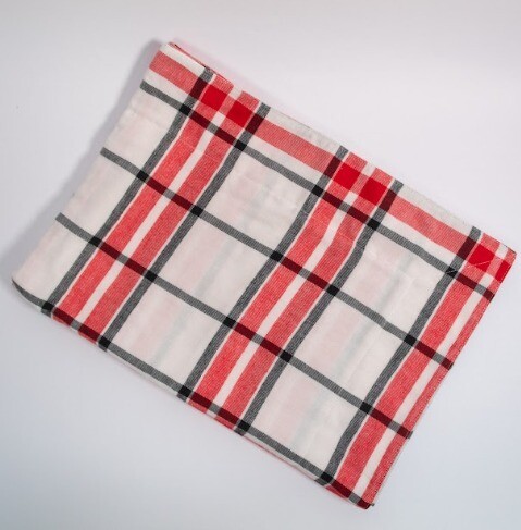 Sobrefunda Almohada Franela a Cuadros Ro-Bla-Ne