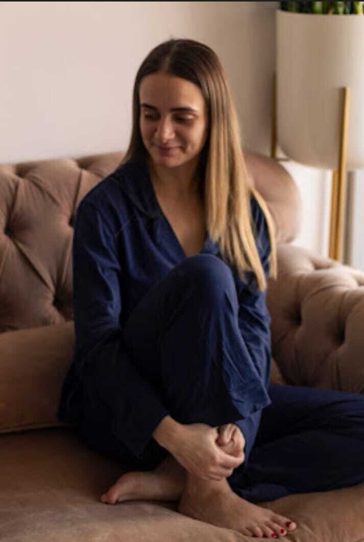 Pijama Cantel Sleep pantalón/blusa ML dama "peruvian cotton" interlook