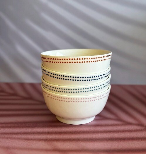 Set de 4 bowls de cerámica 5.5&quot; Diseño Animales Marinos
