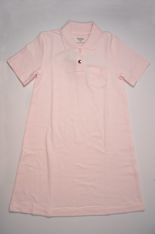 Vestido polo pique 30/1 MC &quot;peruvian cotton&quot; 185 gr rosado
