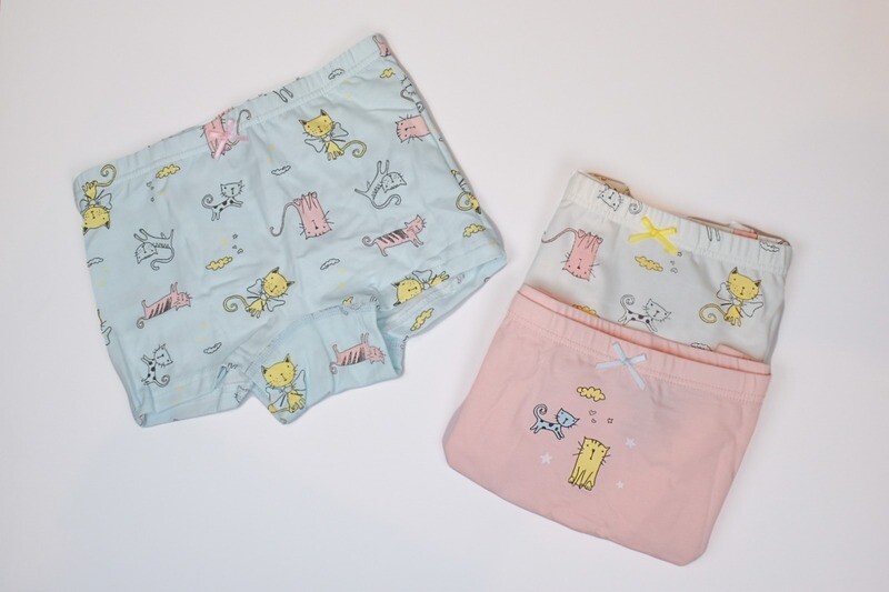 set de 3 calzones short de algodón para niña