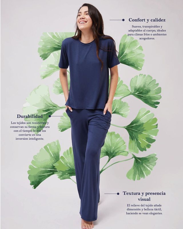 Loungewear Cantel Sleep dama pantalón&amp;blusa Mc Modal