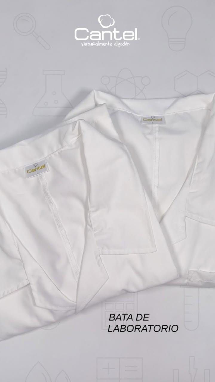 Bata de laboratorio manga larga Supratel Blanco