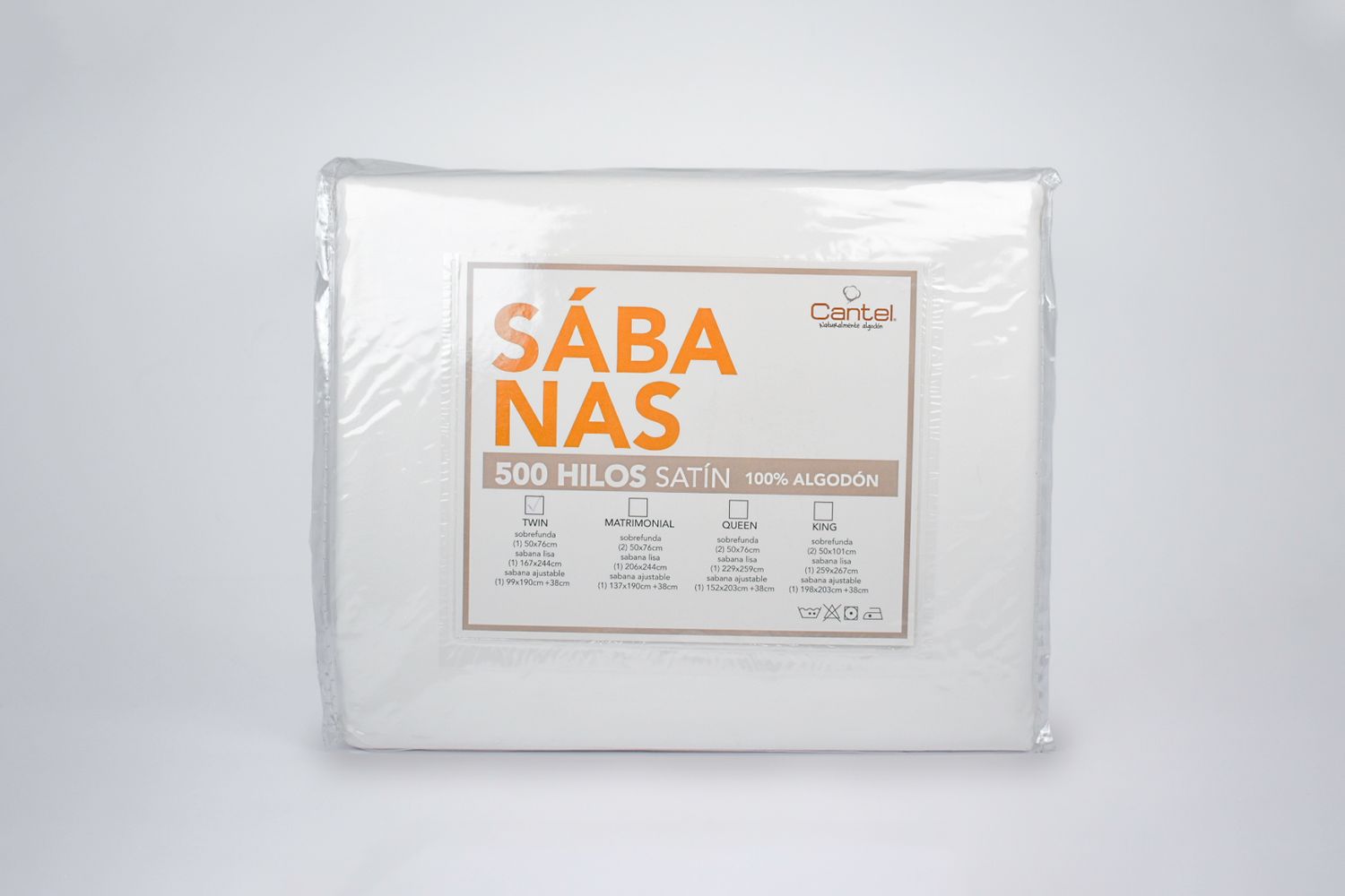JUEGO DE SABANAS SATÍN DE 500 TH 100% ALGODÓN