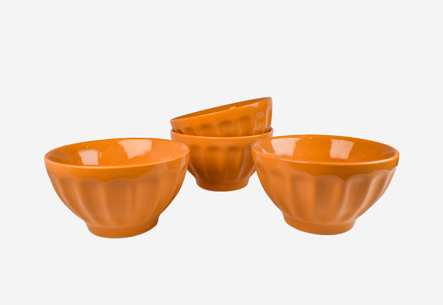 Set 4 bowls 5” “stoneware”