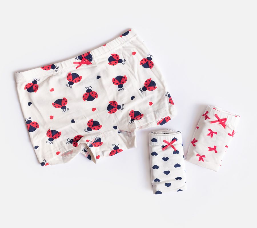 Set de 3 calzones short para niña cute