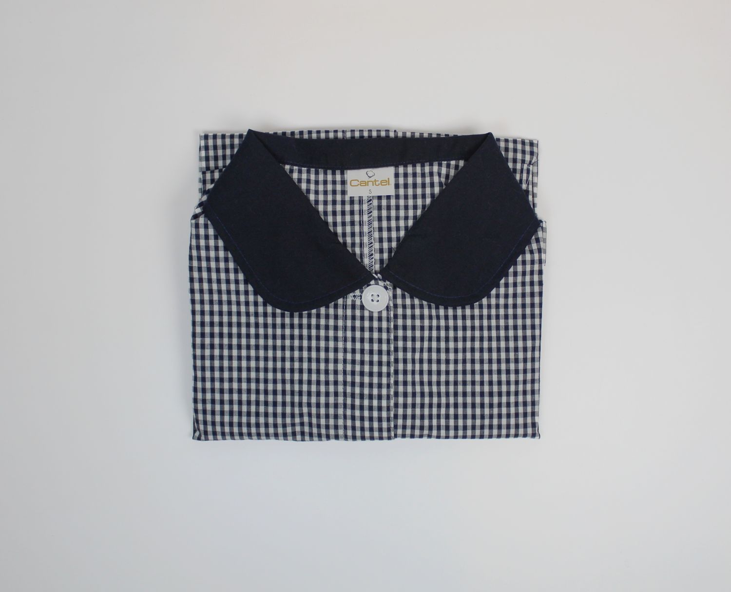 BLUSA DE FILIPINA CHIINILLA AZUL MARINO