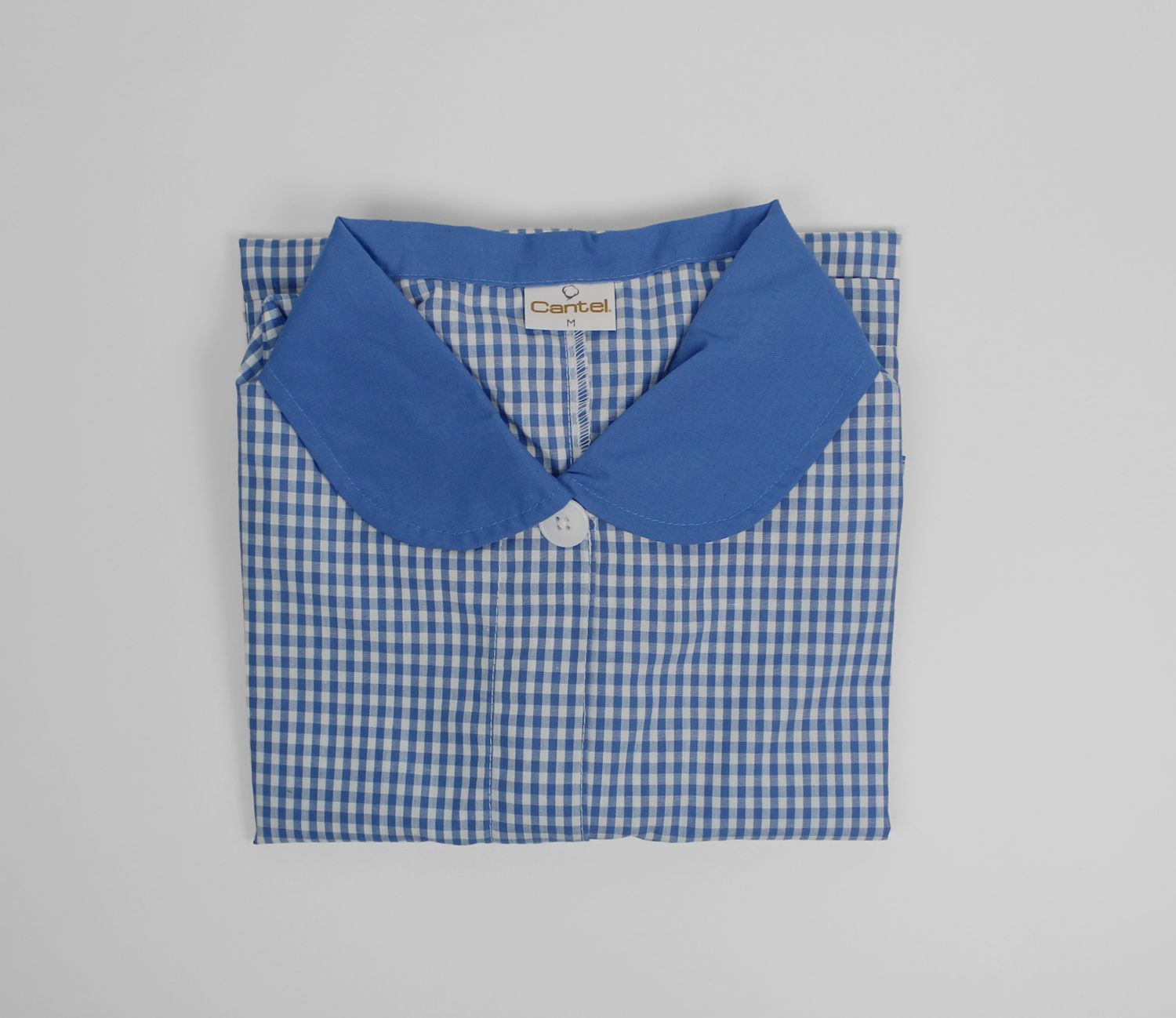 Blusa Filipina Chinilla Azul Ibiza