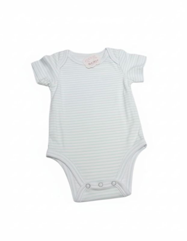 BODIE DE Algodón PEINADO INTERLOOK 50/1 170 GR, BLANCO&amp;LINEAS CELESTES