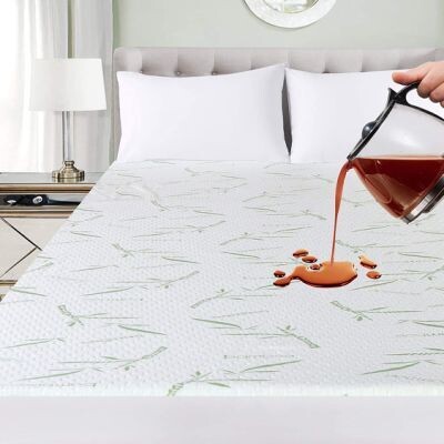 Protector De Colchón 280 Gsm 40/60-Bambú/Poliéster Laminado Con Tpu
