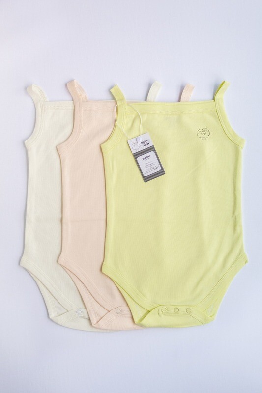 Set De 3 Bodies Mc Niña 100% Algodón Rh00011 Bl/Rs/Am