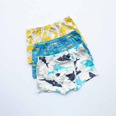 Set de 3 boxer de algodón para niño H677/PJ807-shark