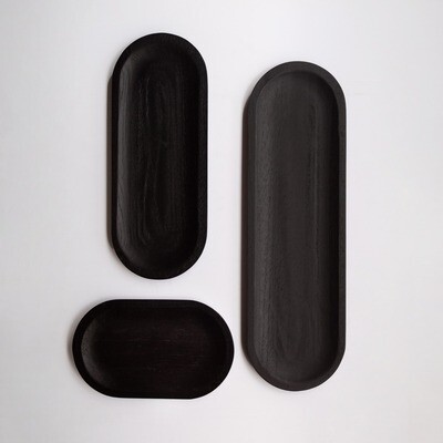 Tabla Soporte de Madera Palo Blanco Multiusos Negra